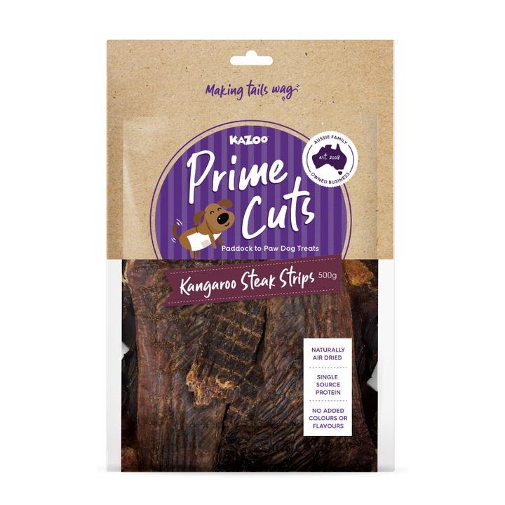 Kazoo Prime Cuts Kangaroo Steak Strips 500g