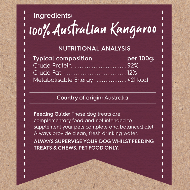 Kazoo Prime Cuts Kangaroo Tendons 250g