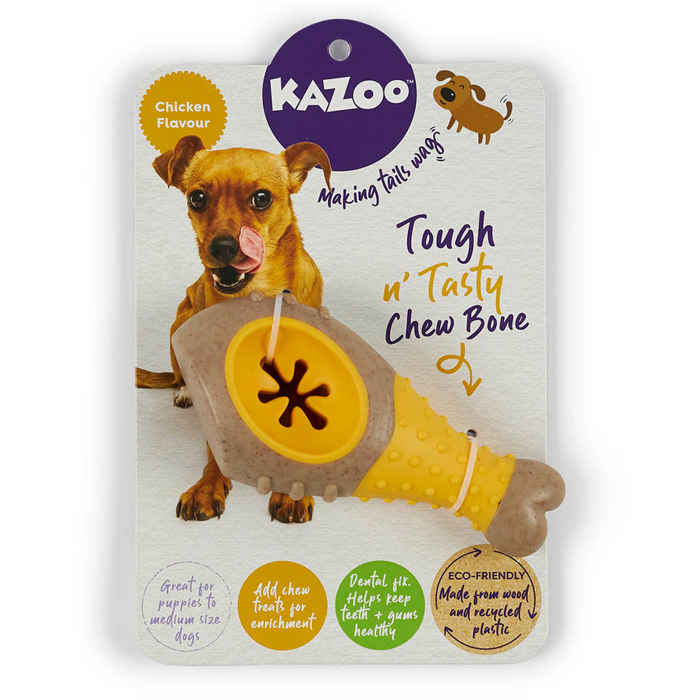 Kazoo Dog Tough N Tasty Chew Bone - Chicken