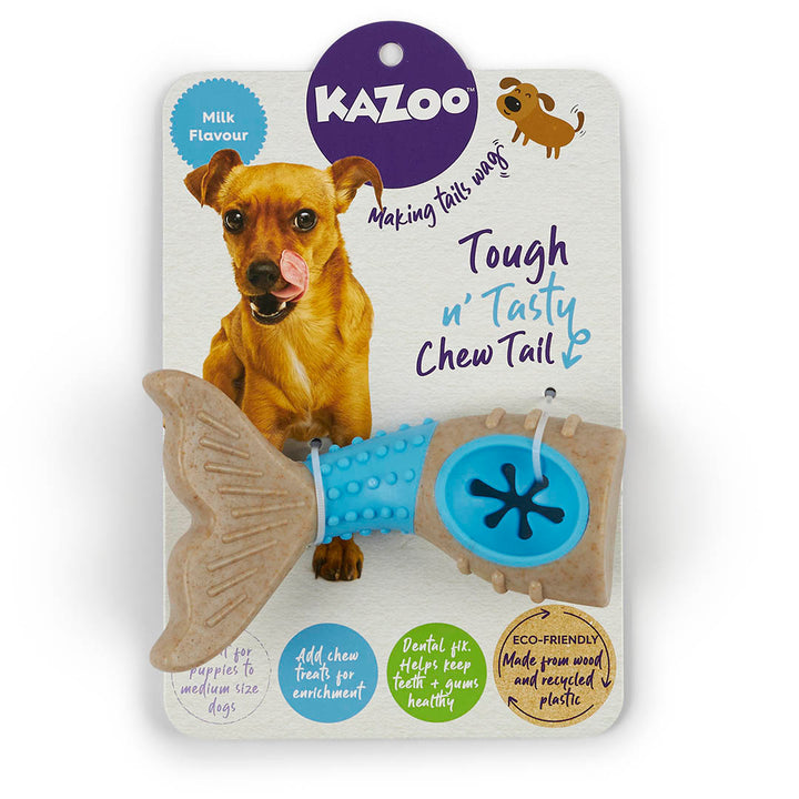 Kazoo Dog Tough N Tasty Chew Tail - Milk