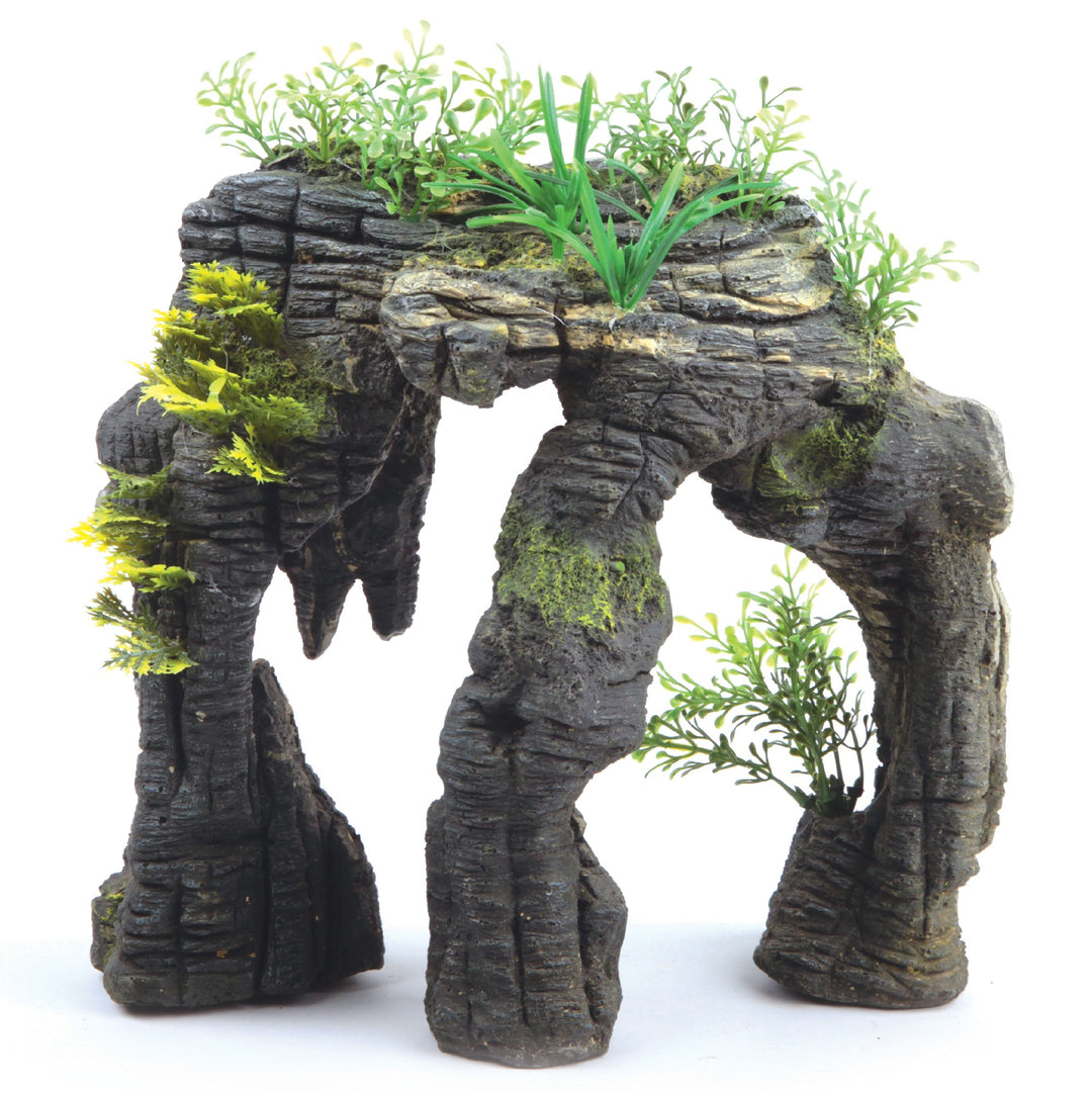 Kazoo Ornament Greystone Arch W/ Plant - Medium