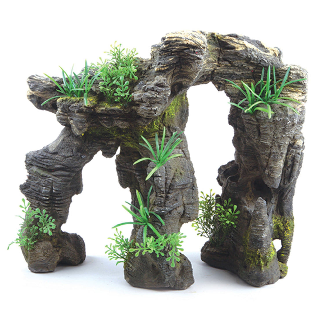 Kazoo Ornament Greystone Arch W/plant Large