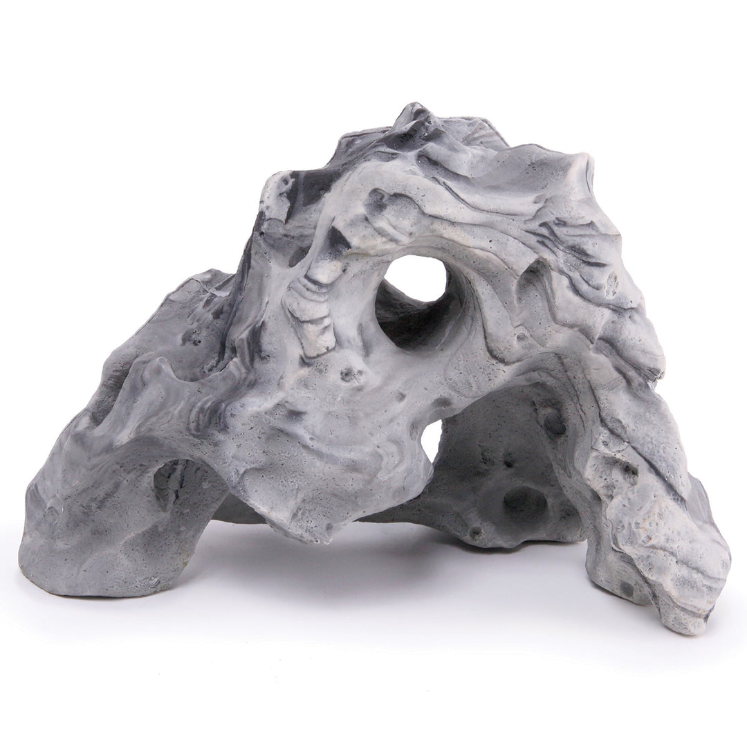 Kazoo Ornament Grey Sandstone W/swirl Set Pc2 - Medium