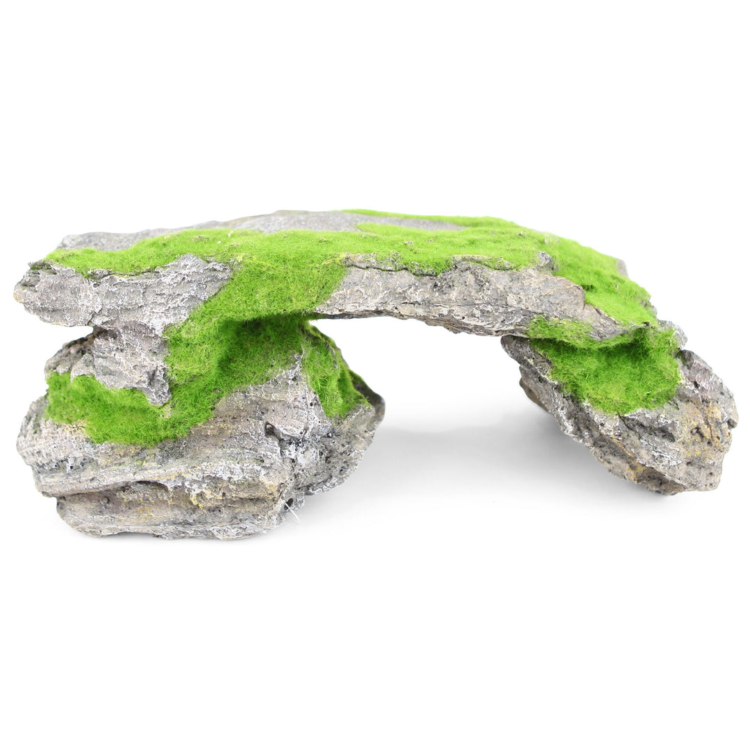 Kazoo Ornament Rock W/ Textured Moss - Extra Large