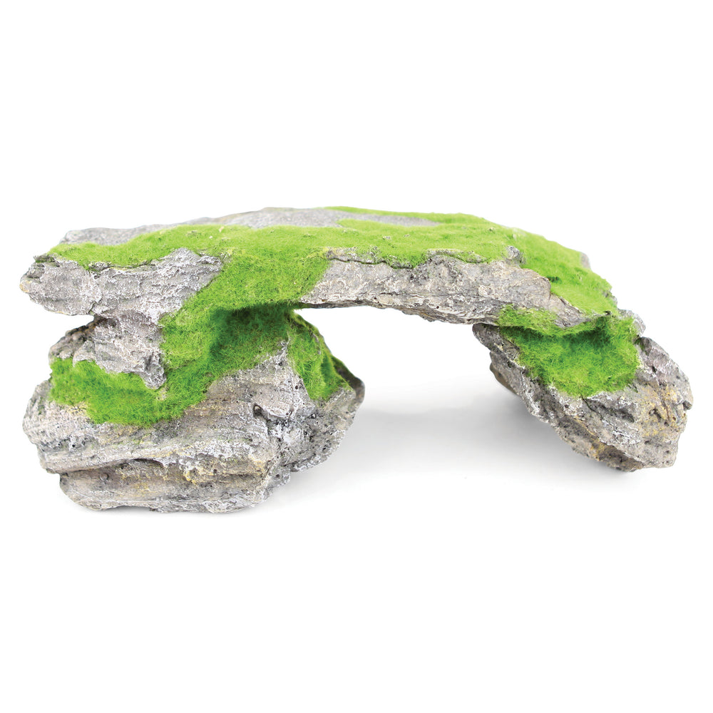Kazoo Ornament Rock W/ Textured Moss - Extra Large