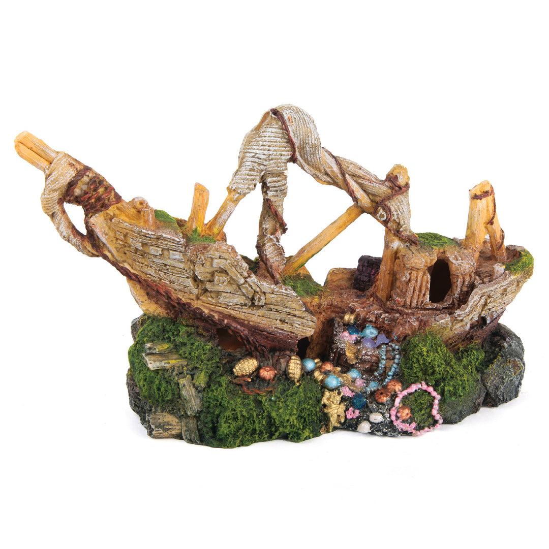 Kazoo Ornament Galleon W/treasure - Small