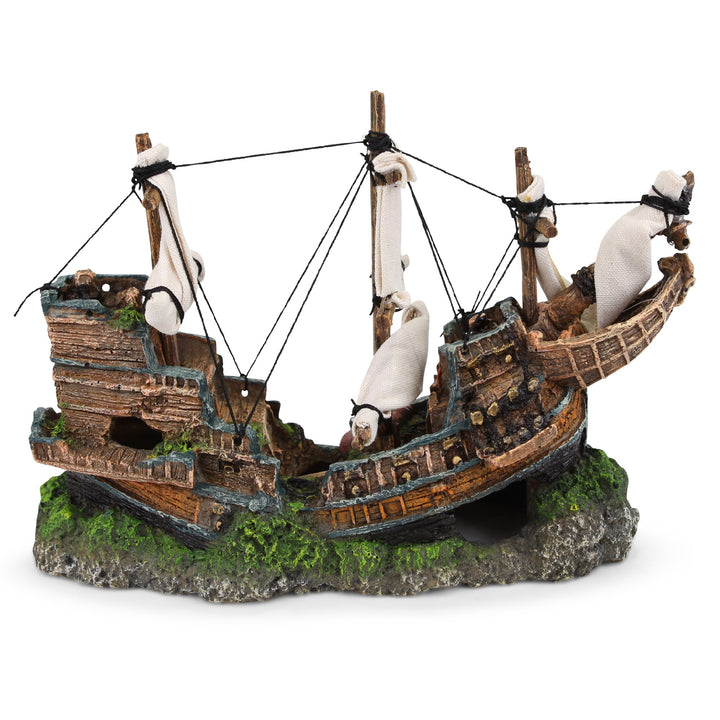 Kazoo Ornament Shipwreck W/ Sails Medium