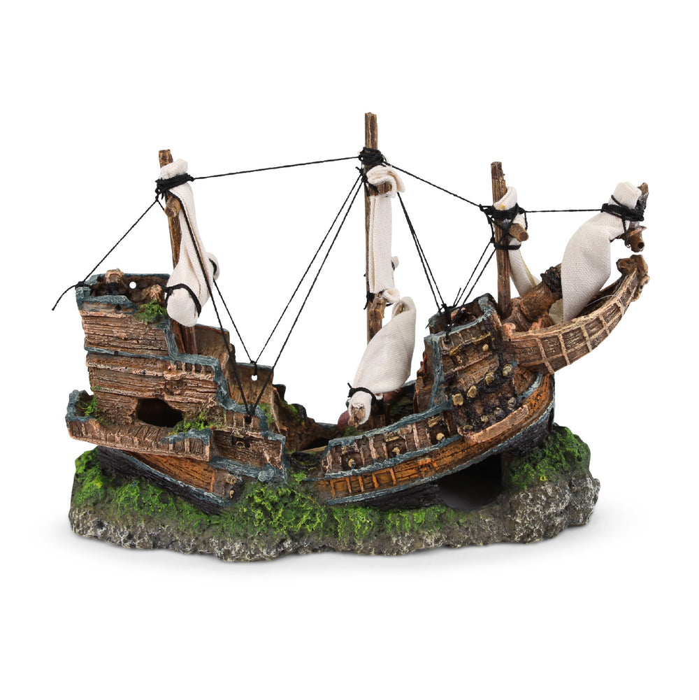 Kazoo Ornament Shipwreck W/ Sails Medium