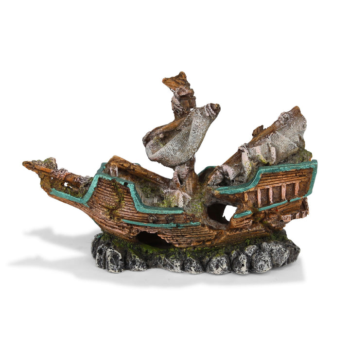 Kazoo Ornament Galleon On Rocks - Small