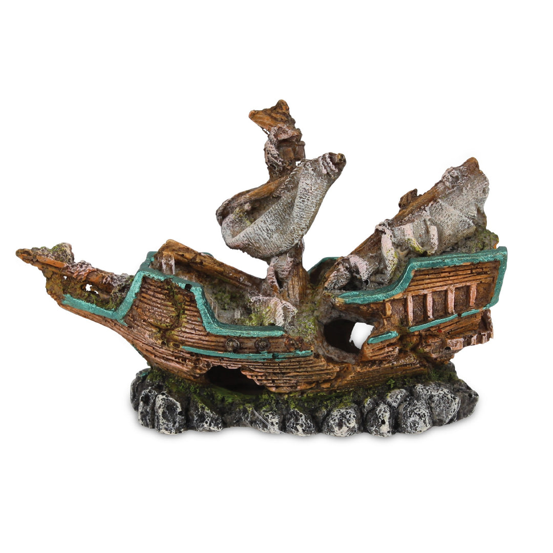 Kazoo Ornament Galleon On Rocks - Small