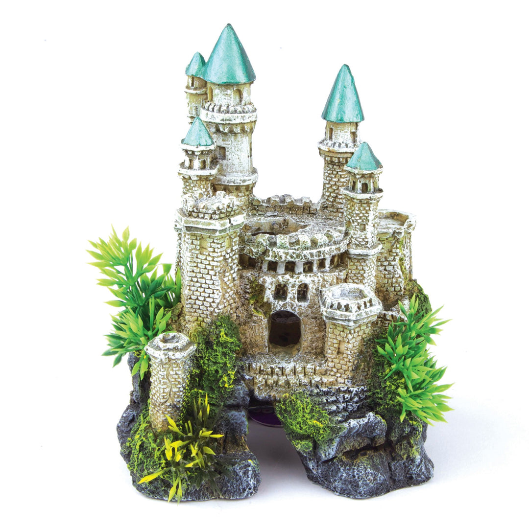 Kazoo Ornament Castle With Plants & Green Roof Small