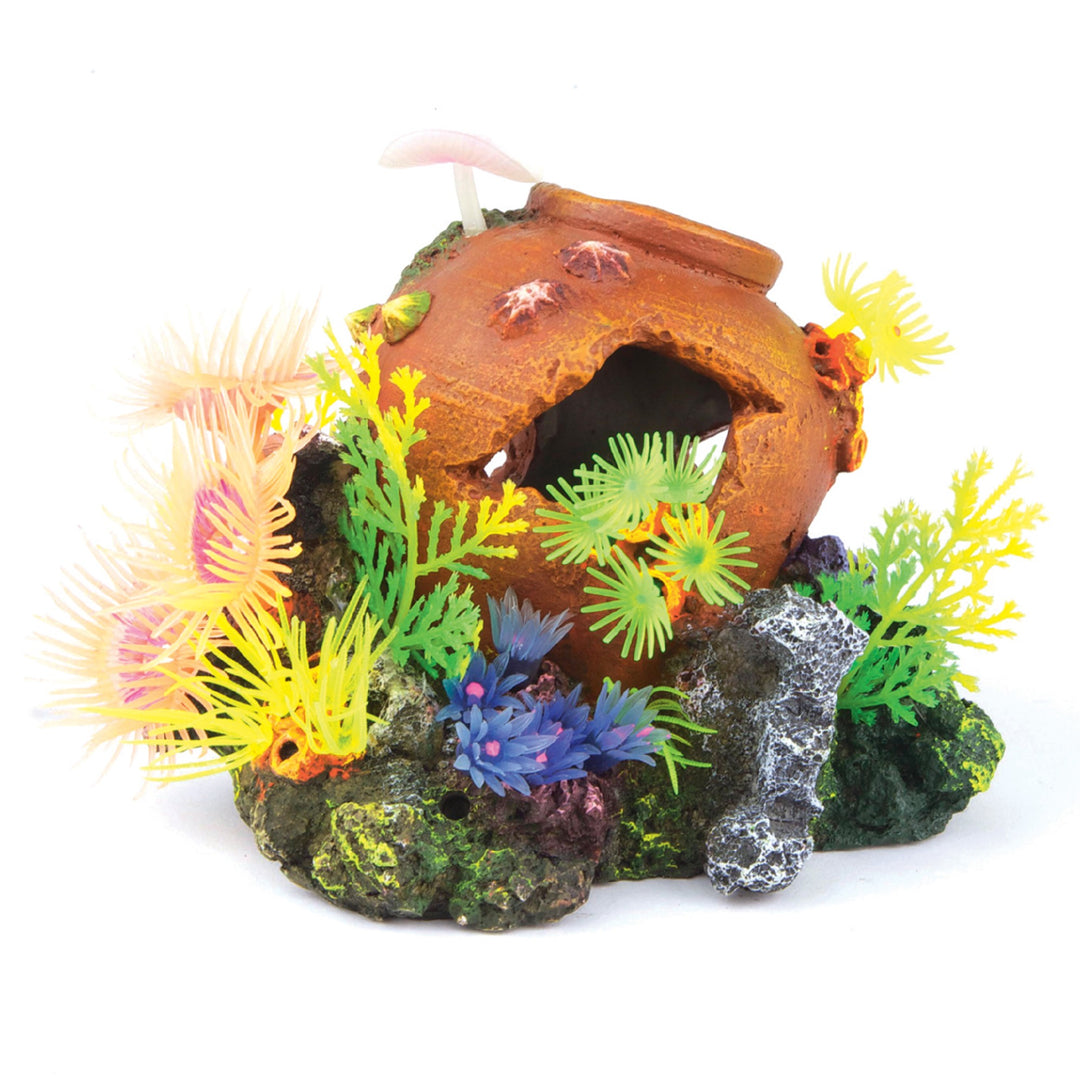 Kazoo Ornament Soft Coral W/jar, Plants & Air Small 