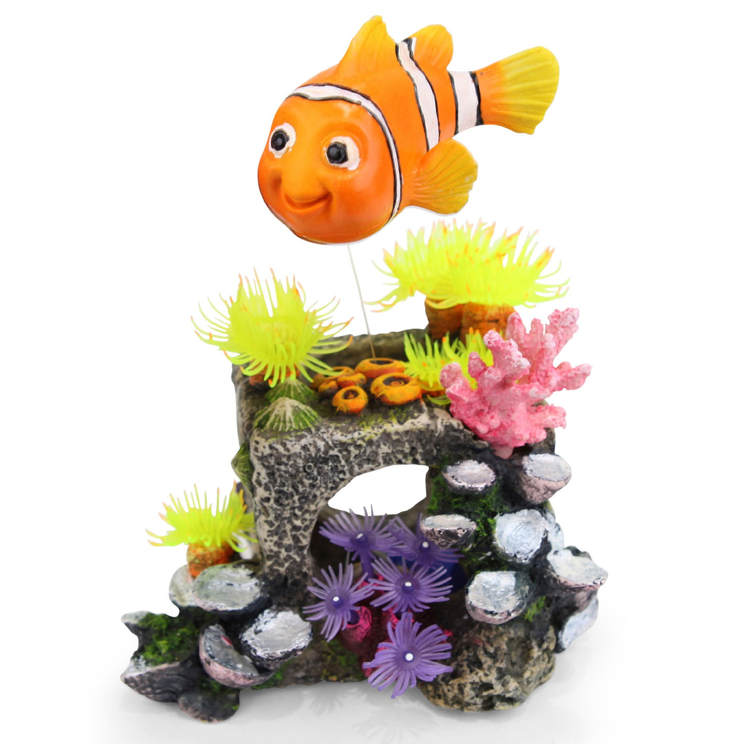 Kazoo Ornament Block W/floating Fish & Air - Medium
