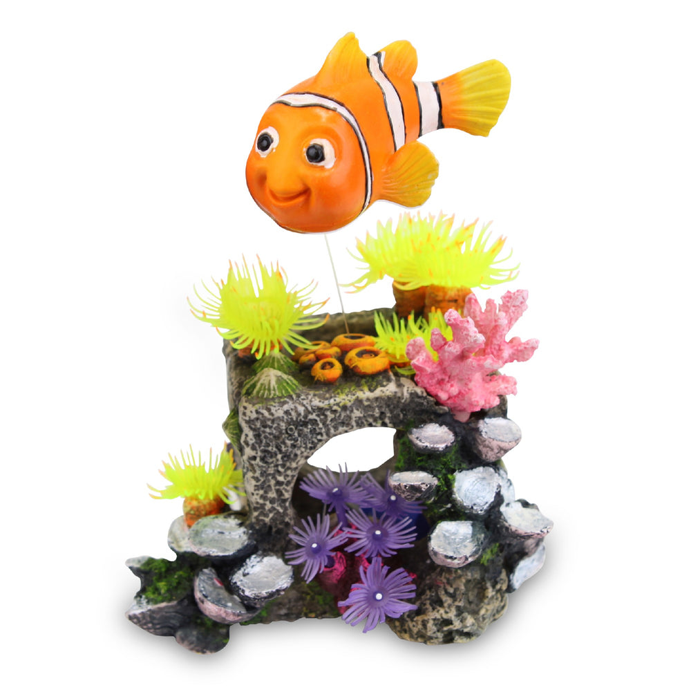 Kazoo Ornament Block W/floating Fish & Air - Medium