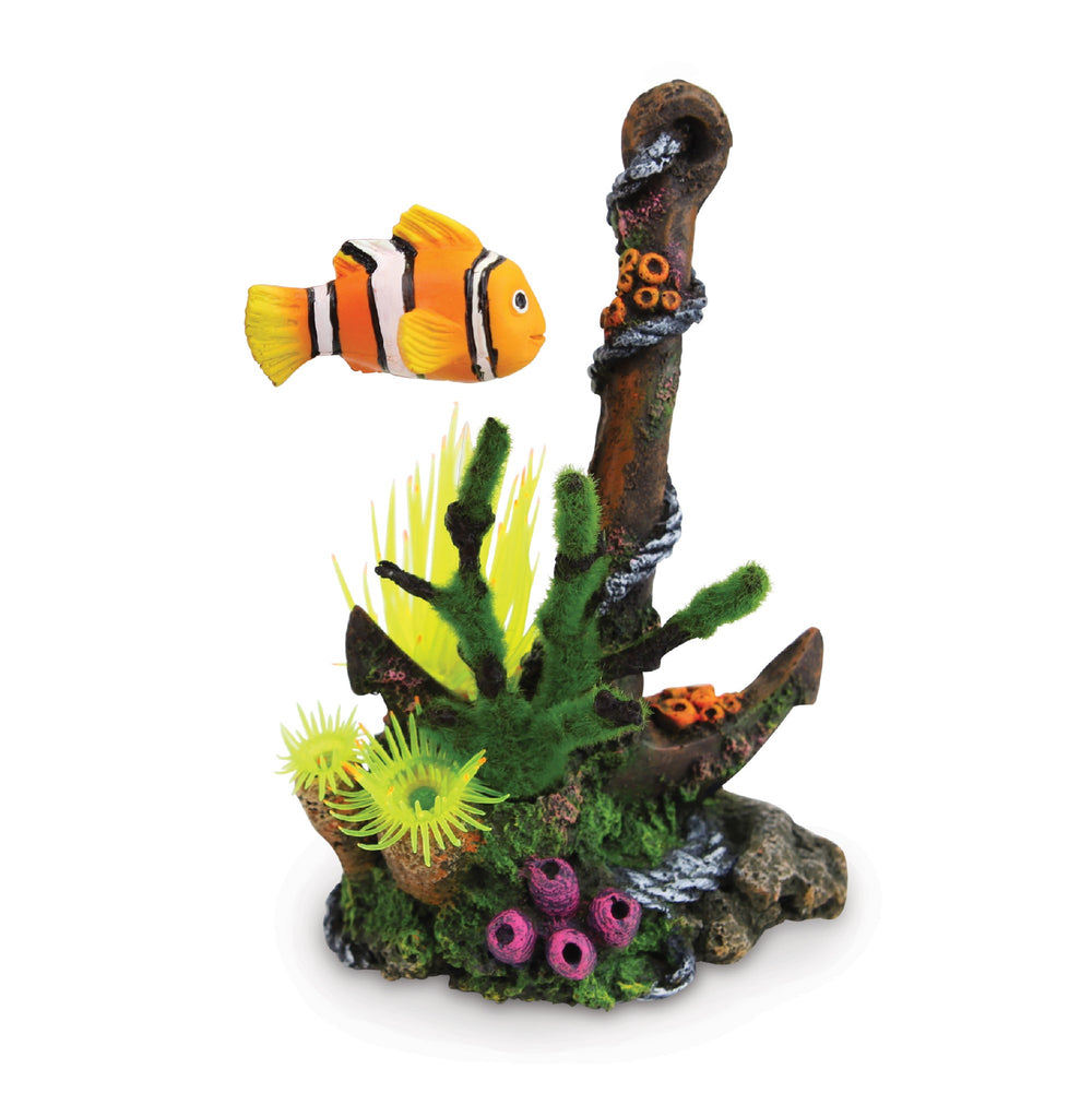 Kazoo Ornament Anchor With Floating Fish & Air - Medium