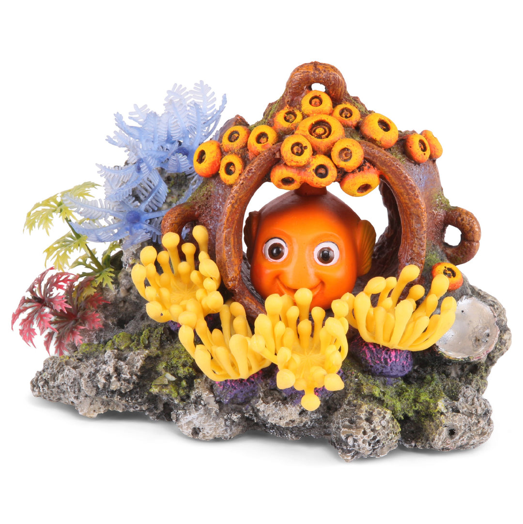 Kazoo Ornament Coral W/ Hidden Fish & Air - Medium