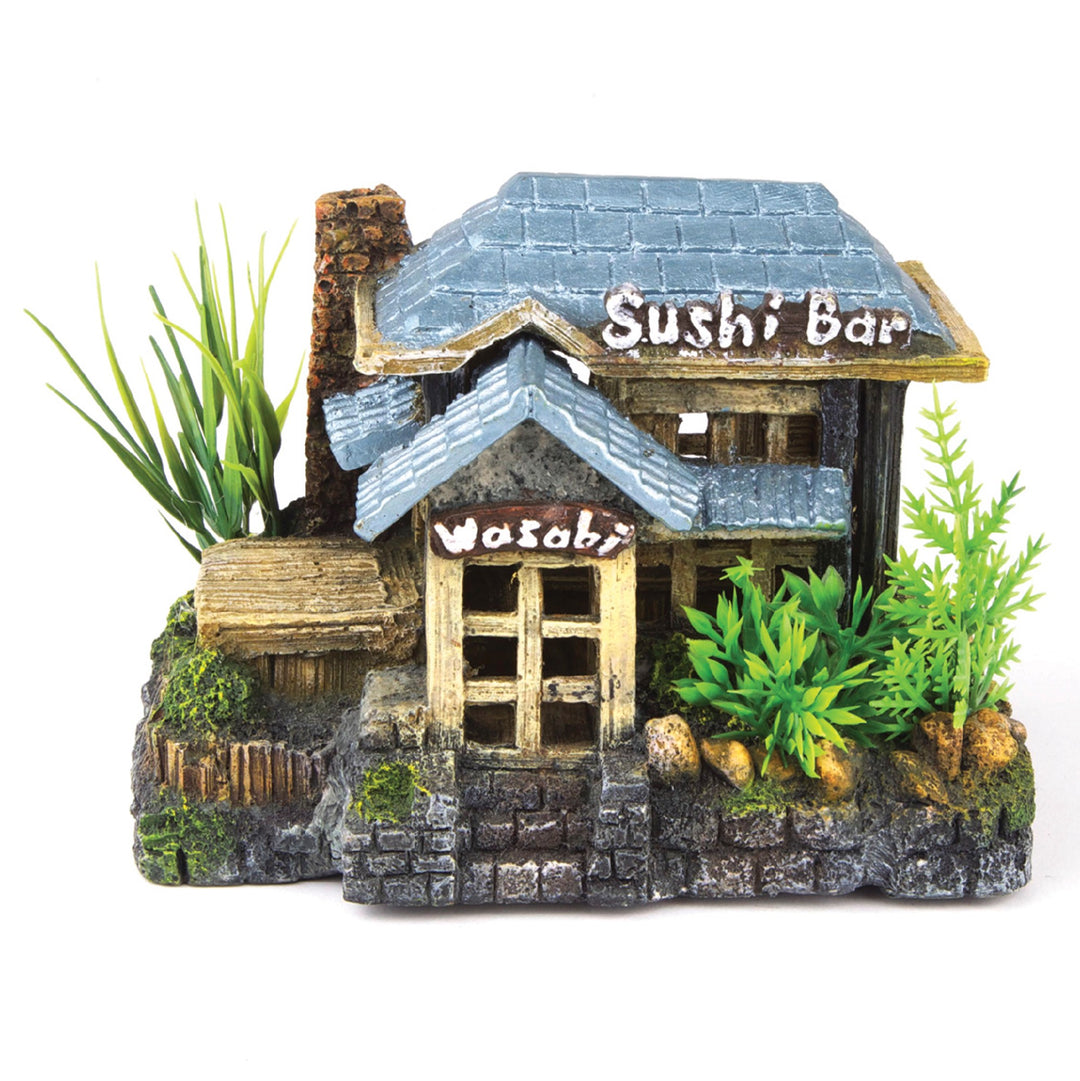 Kazoo Ornament Sushi Bar W/plants Medium