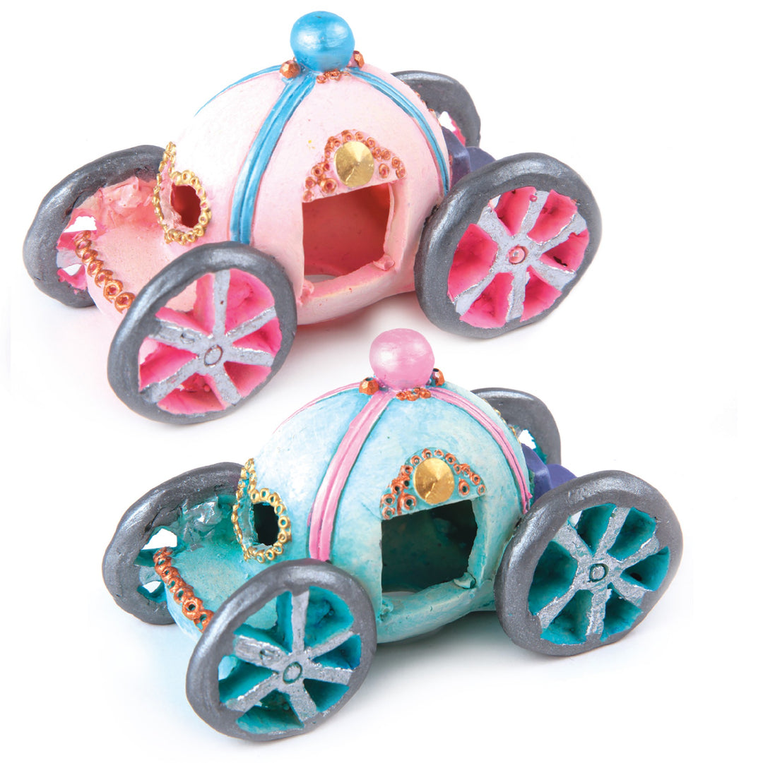 Kazoo Ornament Princess Carriage Assorted Small Pink/blue