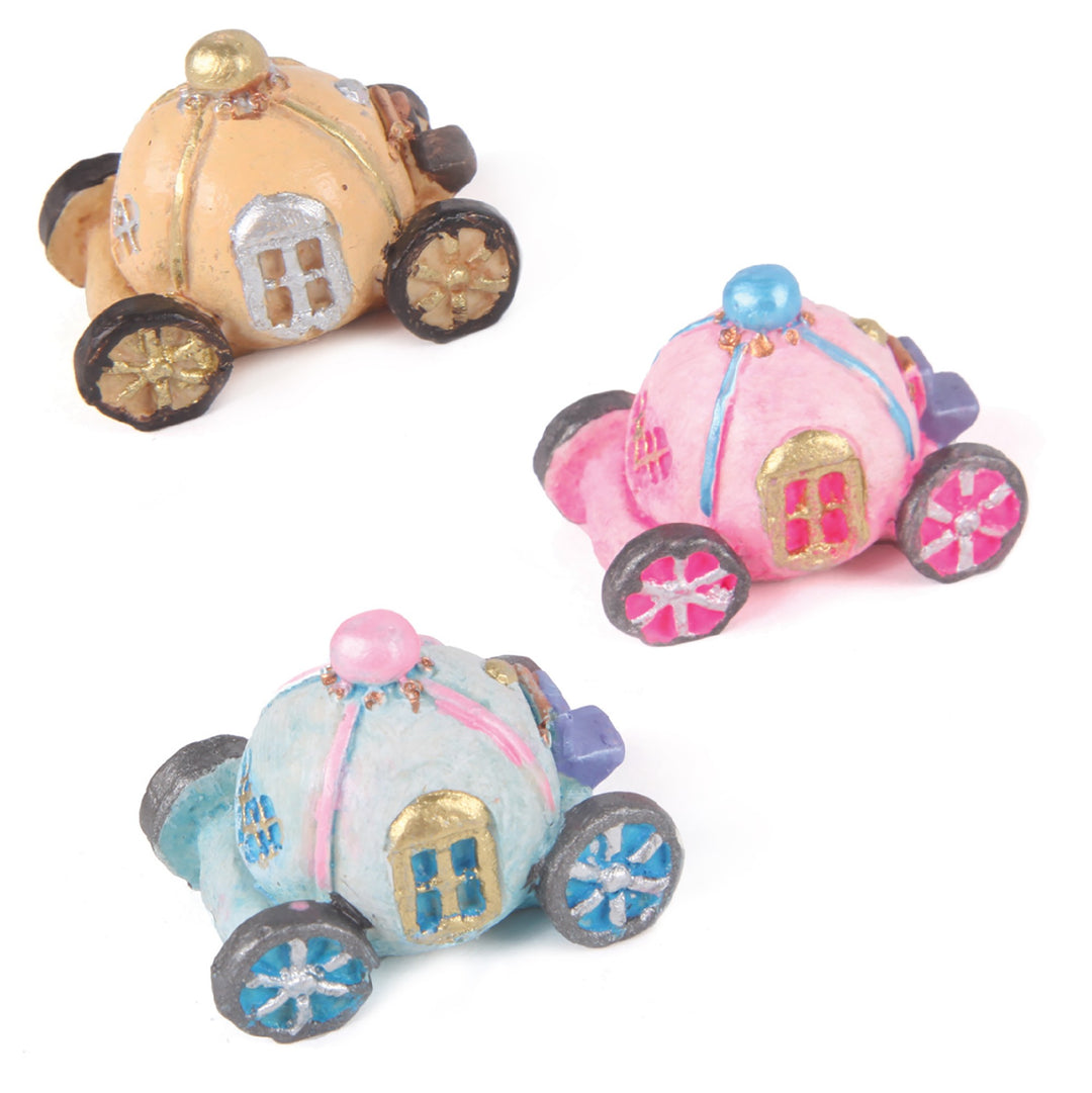 Kazoo Ornament Princess Carriage Assorted - Mini 3pk