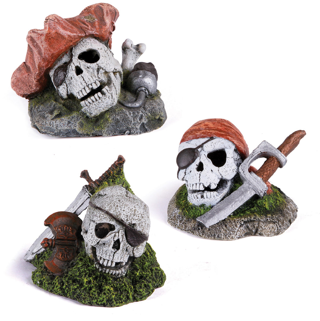 Kazoo Ornament Pirate Skull Asst’d - Mini