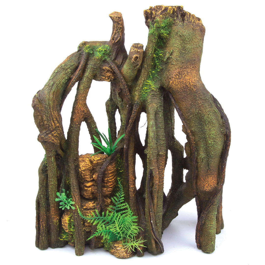 Kazoo Ornament Jungle Root W/plants - Centrepiece Lhs
