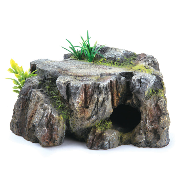 Kazoo Ornament Greystone Cave W/plants - Large