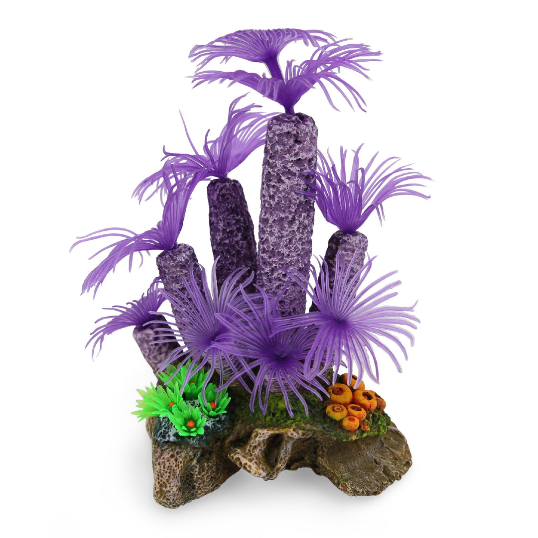 Kazoo Ornament Purple Tunicate Coral W/plants - Medium
