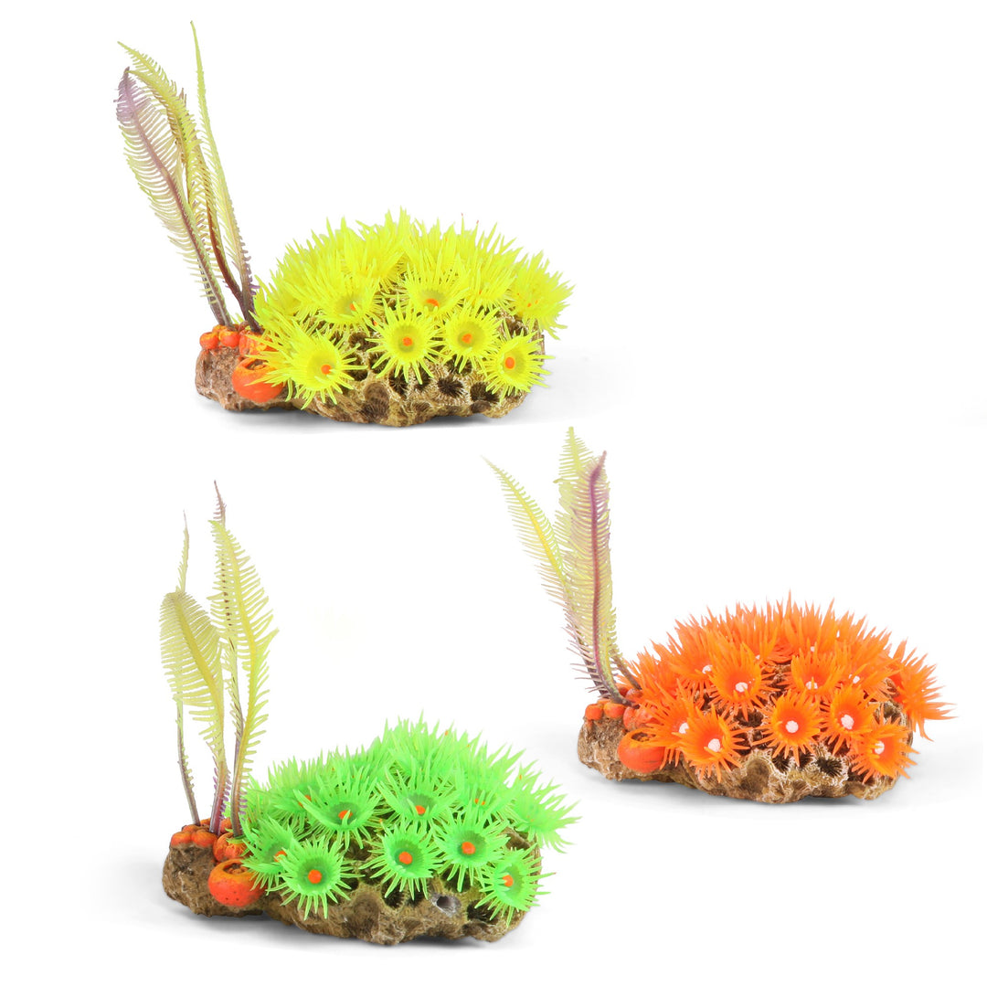 Kazoo Ornament Soft Coral W/ferns - Medium