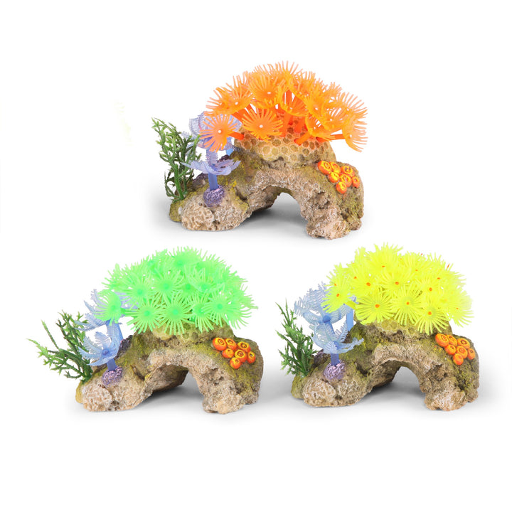 Kazoo Ornament Soft Coral On Rock - Medium