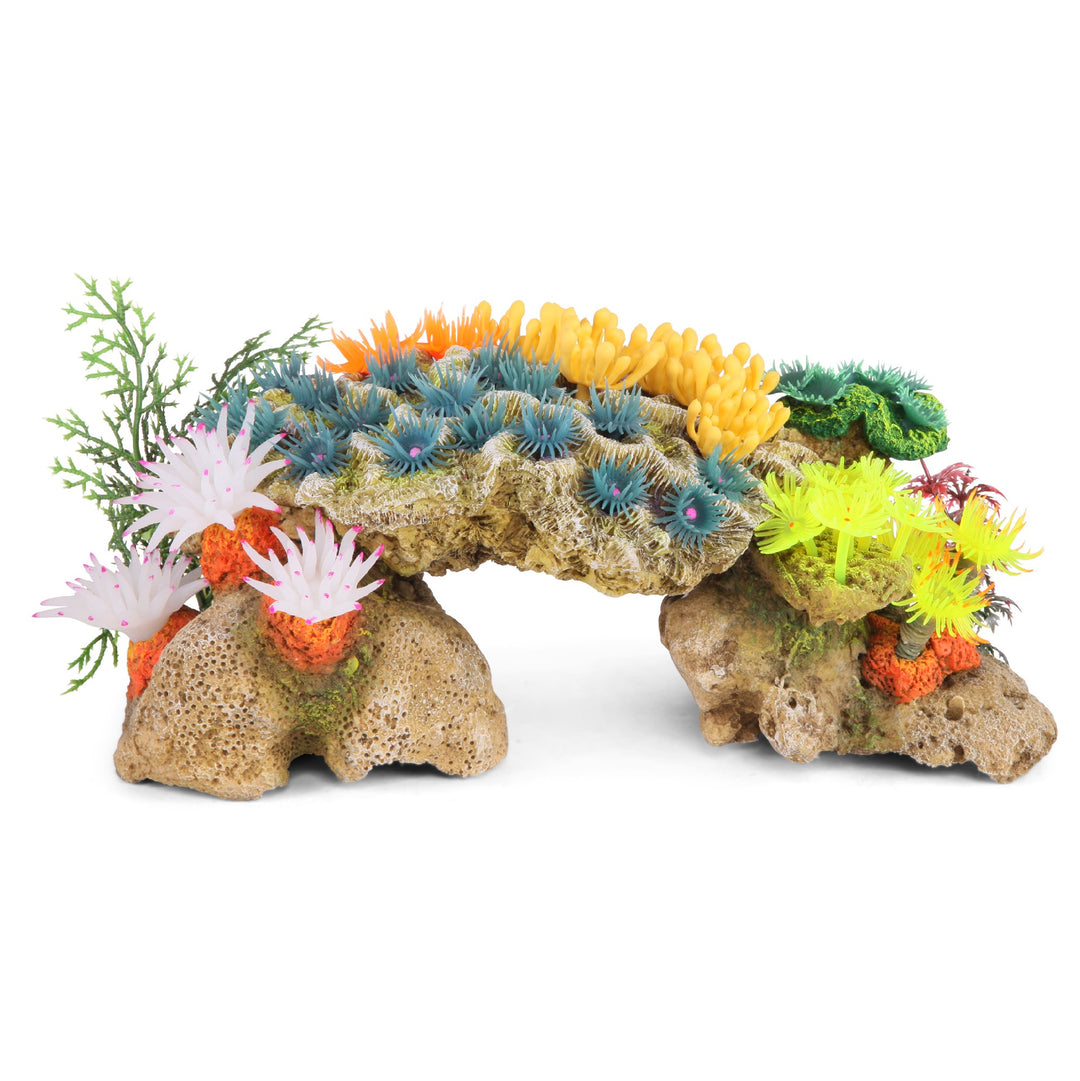 Kazoo Ornament Soft Coral Hideout W/ Plants Extra Large
