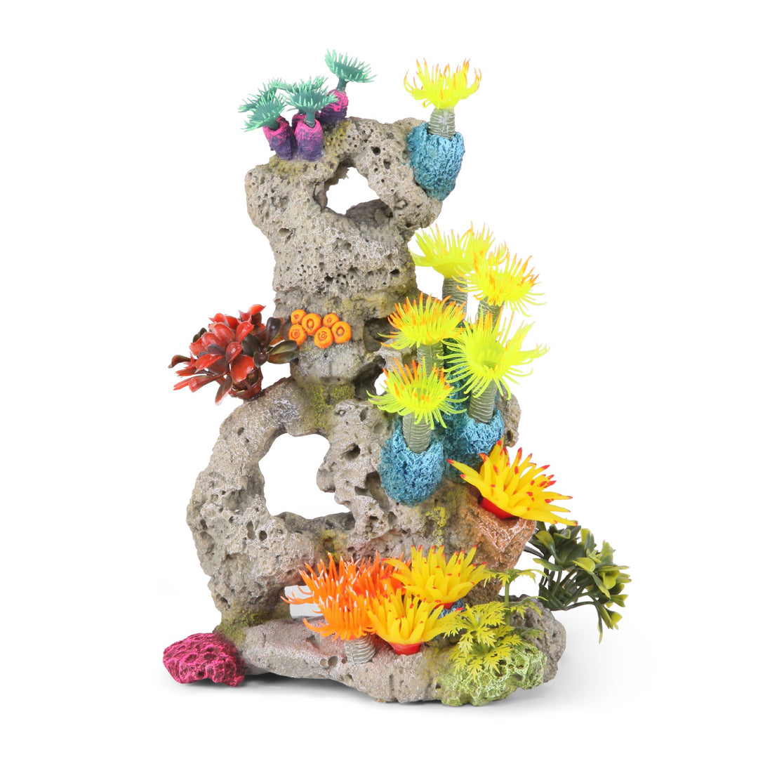 Kazoo Ornament Porous Coral Formation W/plants Large