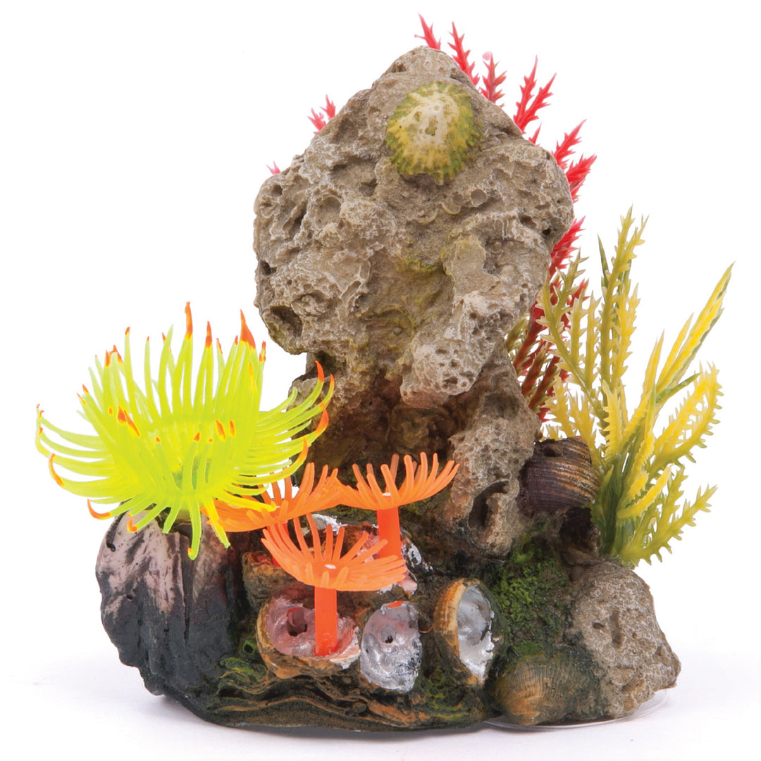 Kazoo Ornament Soft Coral Stone W/plant Small