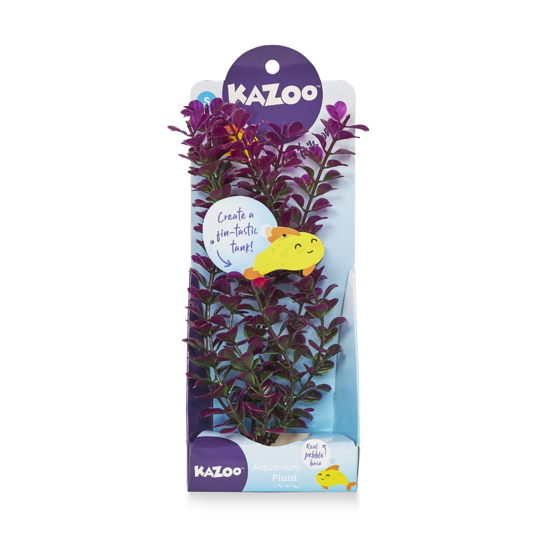 Kazoo Aquarium Plants Small Leaf Purp/white - S 20cm