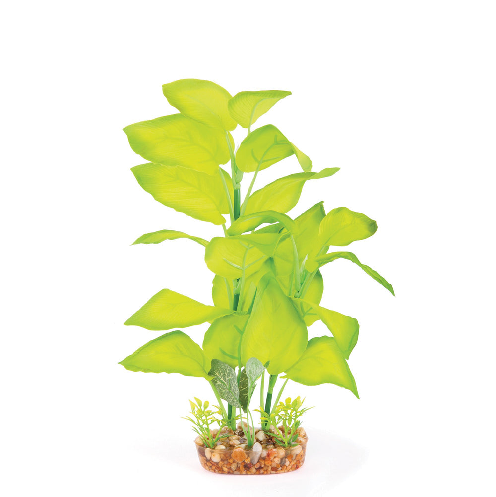 Kazoo Aquarium Plants Silk Large Leaf Green - L 30cm