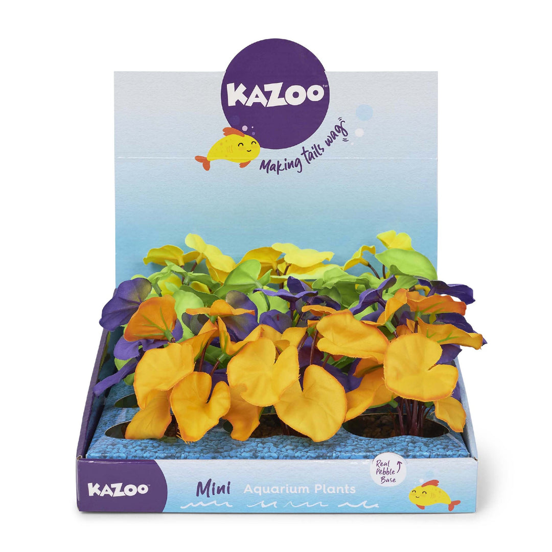 Kazoo Aquarium Plants Silk Broadleaf Assorted - Mini