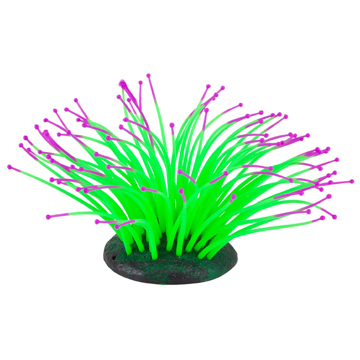 Kazoo Aquarium Plants Silicone Sea Anemone-blue/pink-s