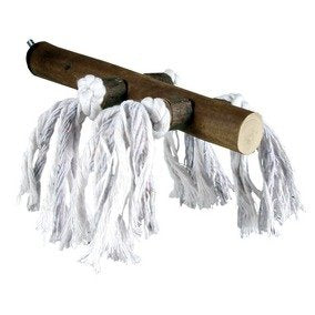 Premier Bird Natural Perch W Cotton Ropes 20cmx23mm