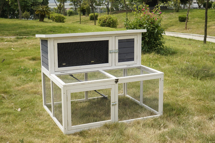 Bon Zoo Small Animal Cage 4`hutch Complex 126w X88d X90hcm