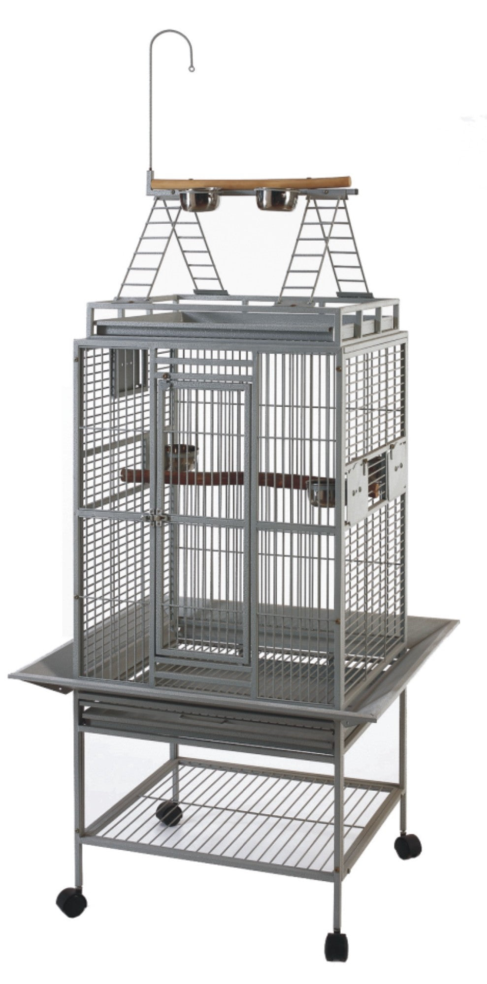 Bon Avi Bird Cage 24'' Parrot Cage & Stand Ladder Top 