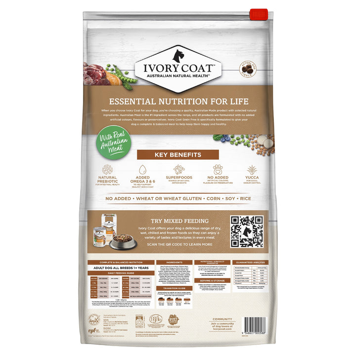 Ivory Coat K9 Adult Grain Free Lamb & Kangaroo 20kg