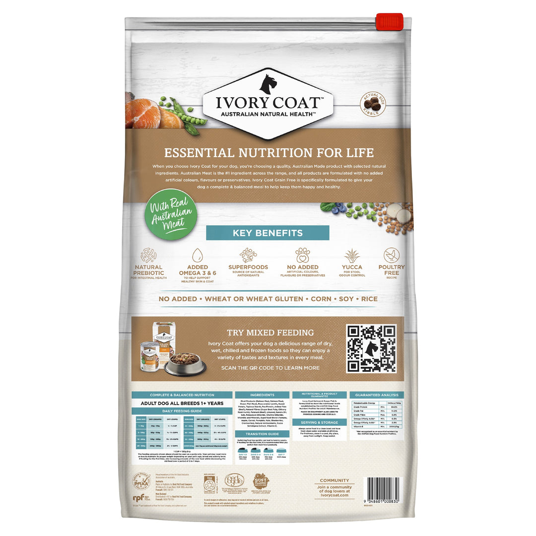 Ivory Coat K9 Adult Grain Free Salmon & Ocean Fish 20kg
