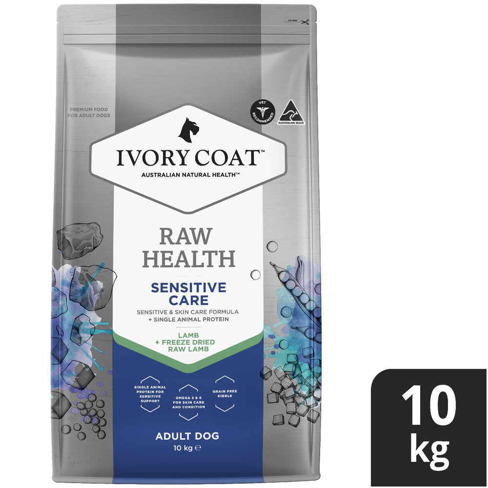Ivory Coat K9 Raw Health Sensitive Care Lamb 10kg