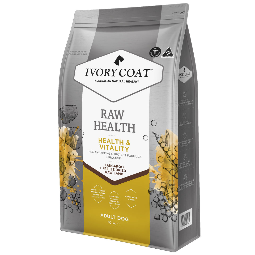 Ivory Coat K9 Raw Health Health & Vitality Kangaroo 10kg