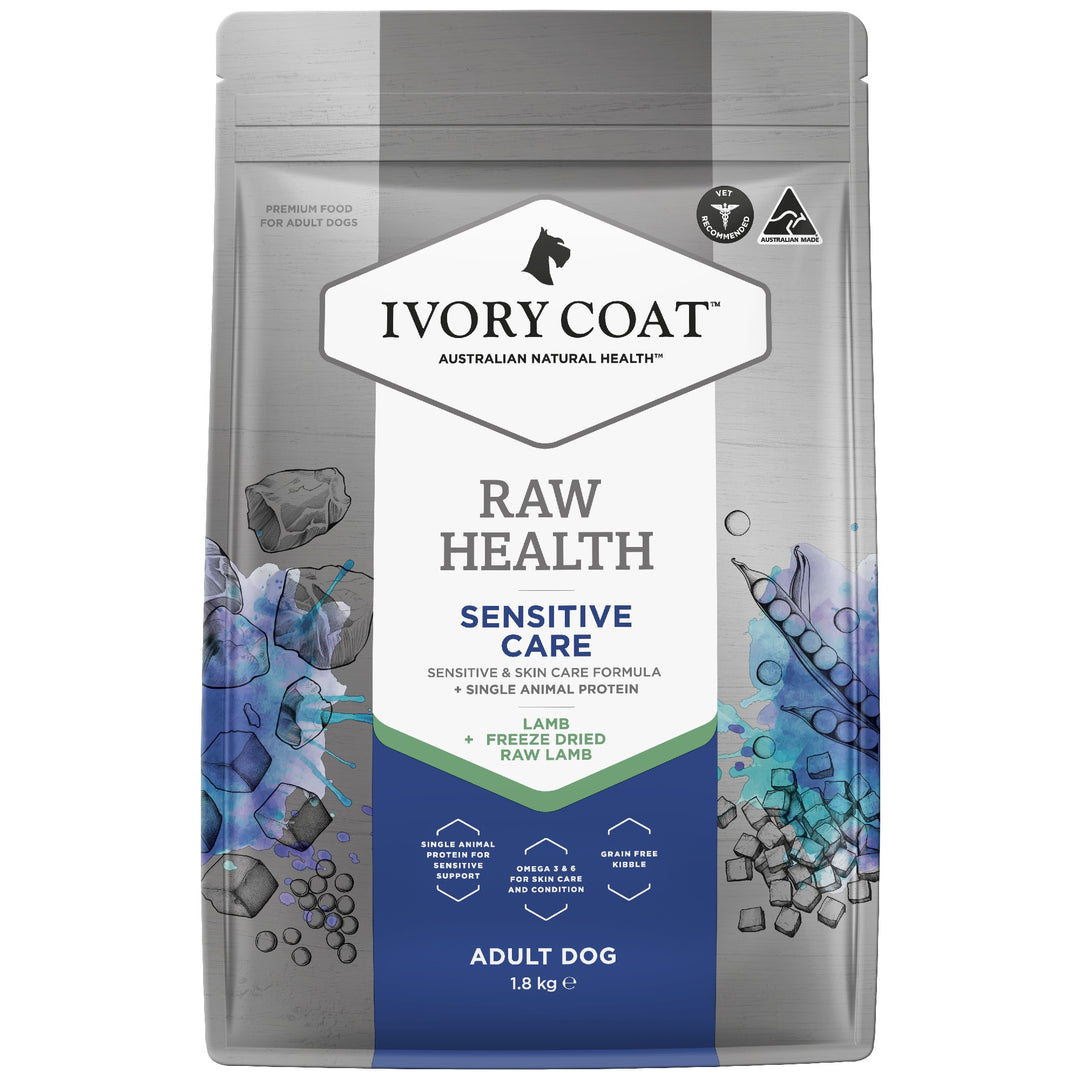 Ivory Coat K9 Raw Health Sensitive Care Lamb 1.8kg