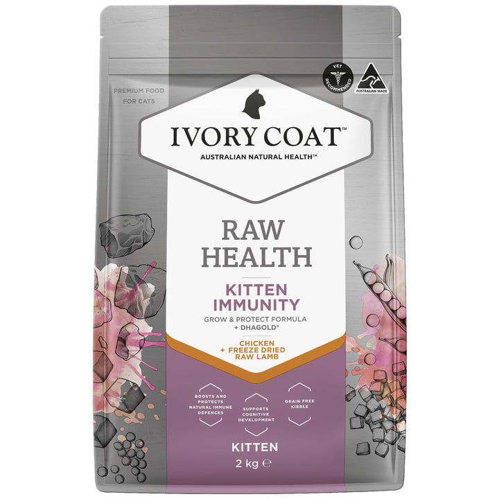 Ivory Coat F/l Raw Health Kitten Immunity Chicken 2kg