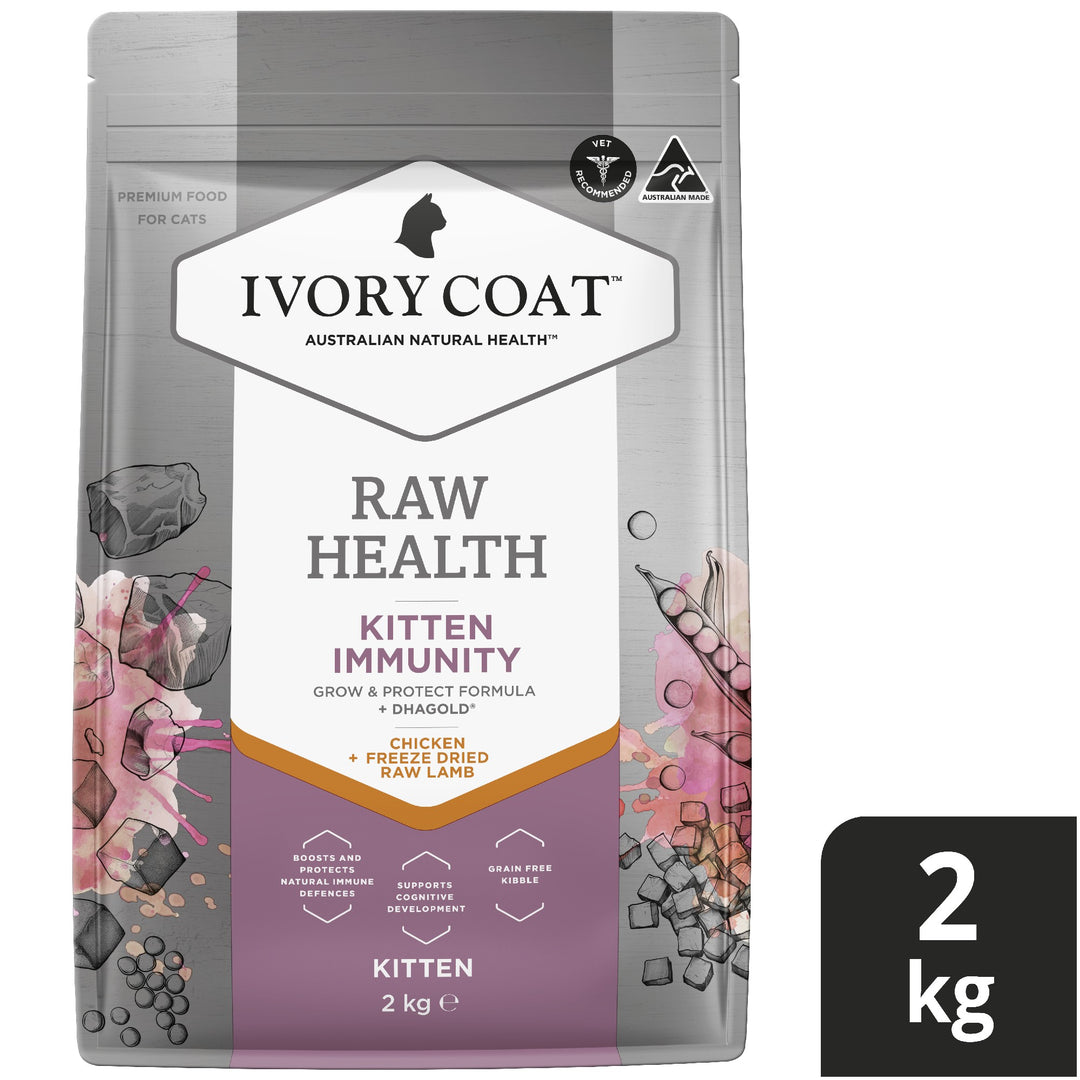 Ivory Coat F/l Raw Health Kitten Immunity Chicken 2kg