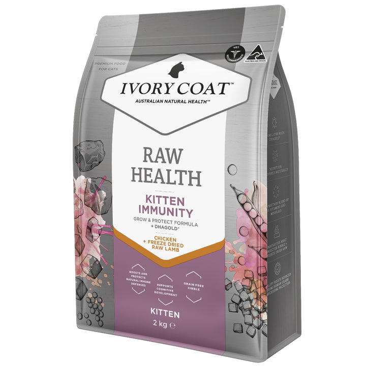 Ivory Coat F/l Raw Health Kitten Immunity Chicken 2kg