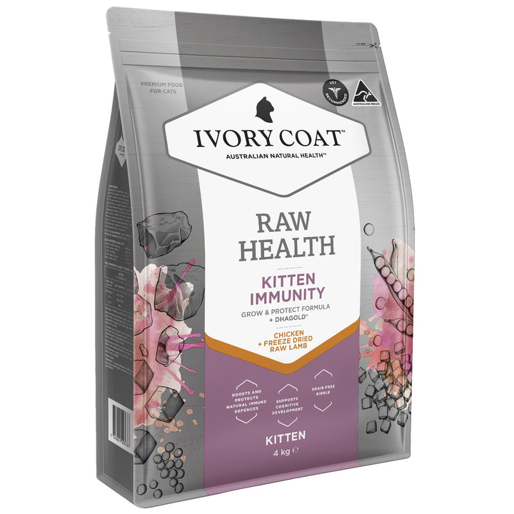 Ivory Coat F/l Raw Health Kitten Immunity Chicken 4kg