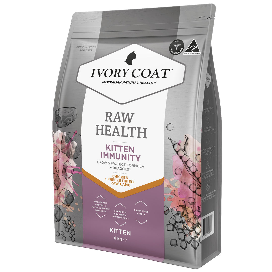 Ivory Coat F/l Raw Health Kitten Immunity Chicken 4kg