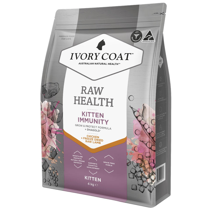 Ivory Coat F/l Raw Health Kitten Immunity Chicken 4kg